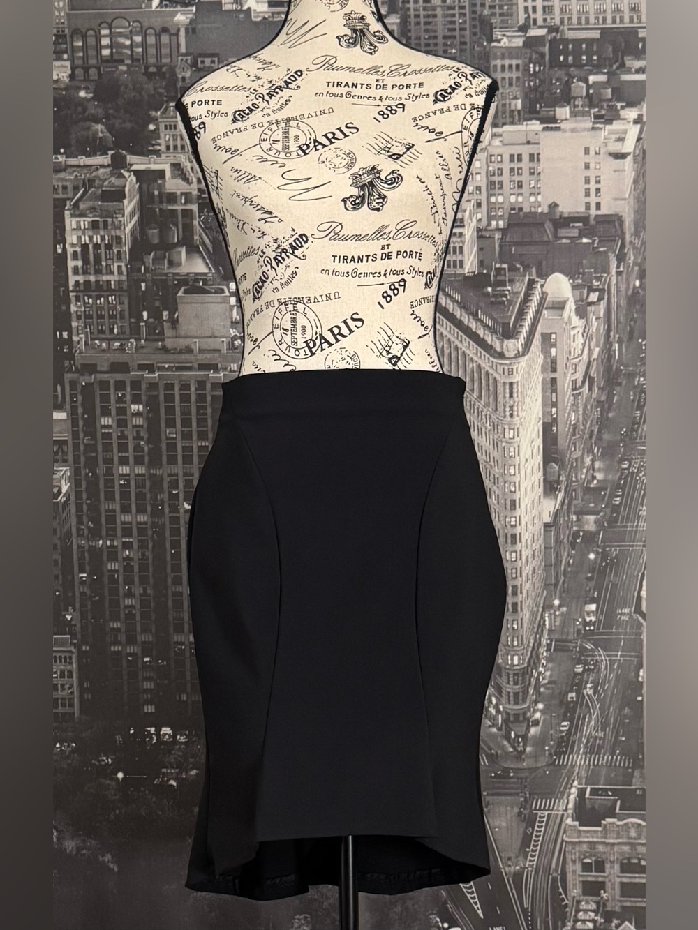 Zara High-Low Black Skirt